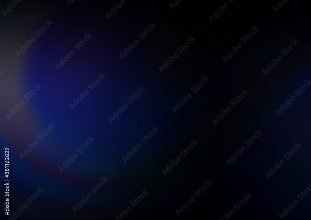 Dark BLUE vector bokeh and colorful pattern. Colorful abstract illustration with gradient. A new texture for your design.
