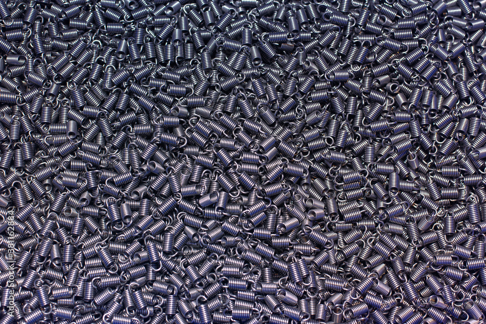 A small collection of stainless steel springs A small collection of stainless steel springs