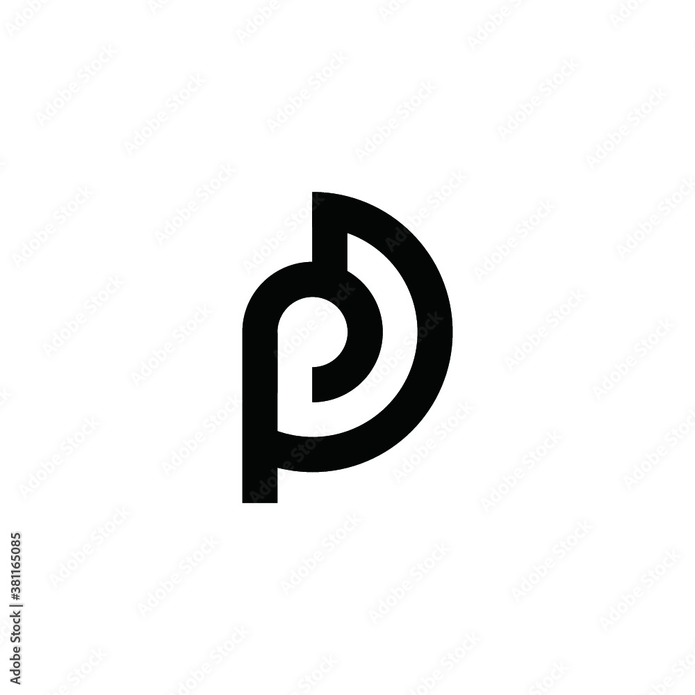 P alphabet logo PD technologies vector icon illustrations P alphabet logo PD technologies vector icon illustrations
