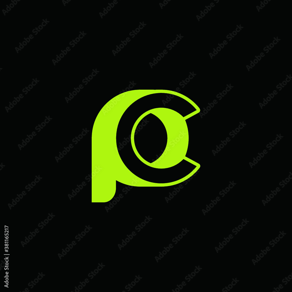 P alphabet logo PC technologies vector icon illustrations P alphabet logo PC technologies vector icon illustrations