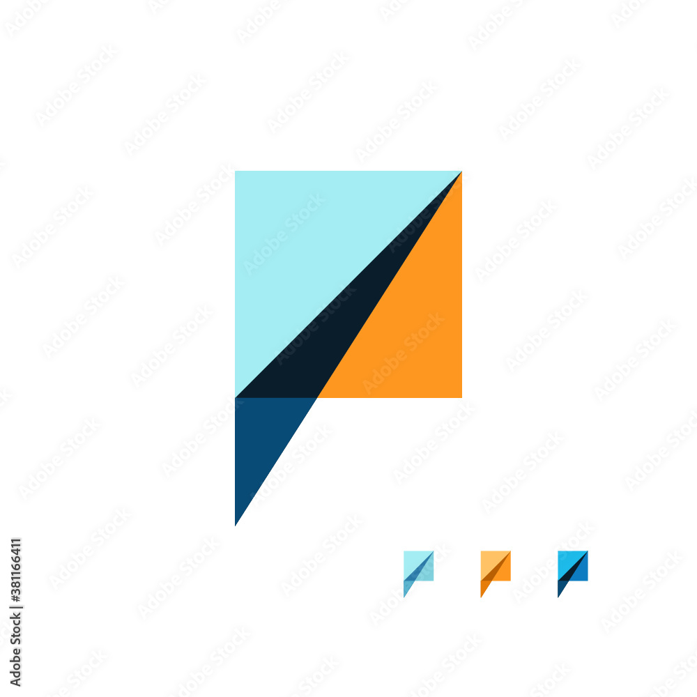 P alphabet logo technologies vector icon illustrations P alphabet logo technologies vector icon illustrations