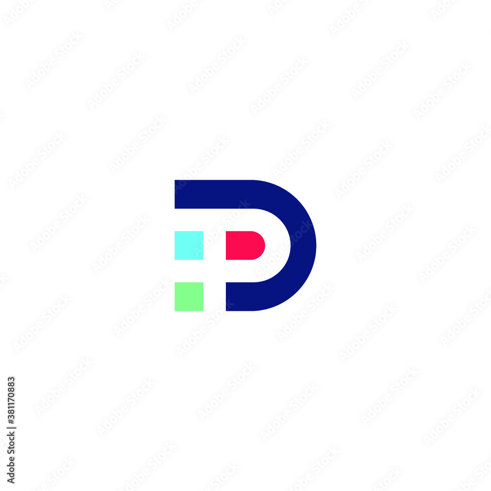 PD alphabet logo lineart P technologies vector icon illustrations PD alphabet logo lineart P technologies vector icon illustrations