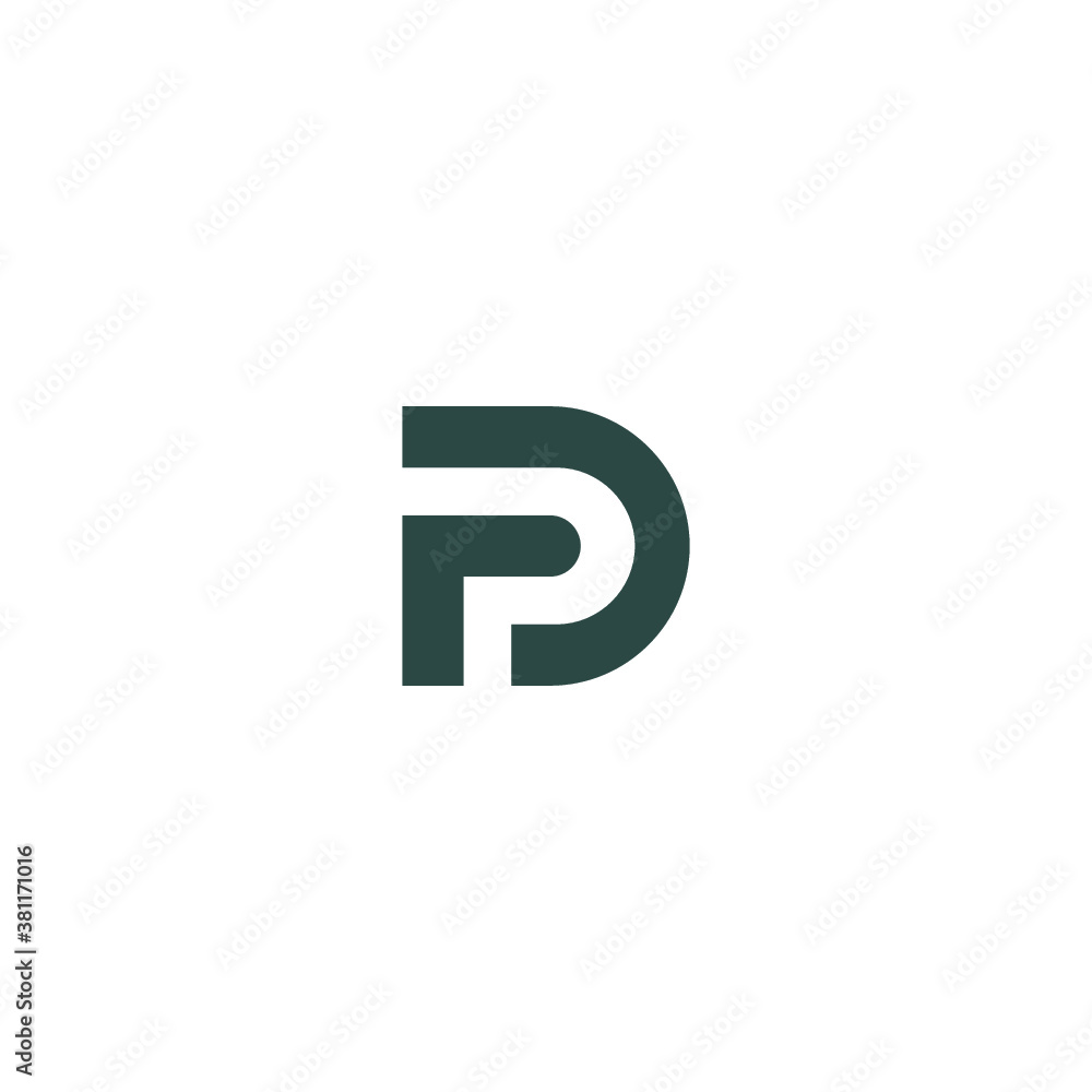 PD alphabet logo lineart P technologies vector icon illustrations PD alphabet logo lineart P technologies vector icon illustrations