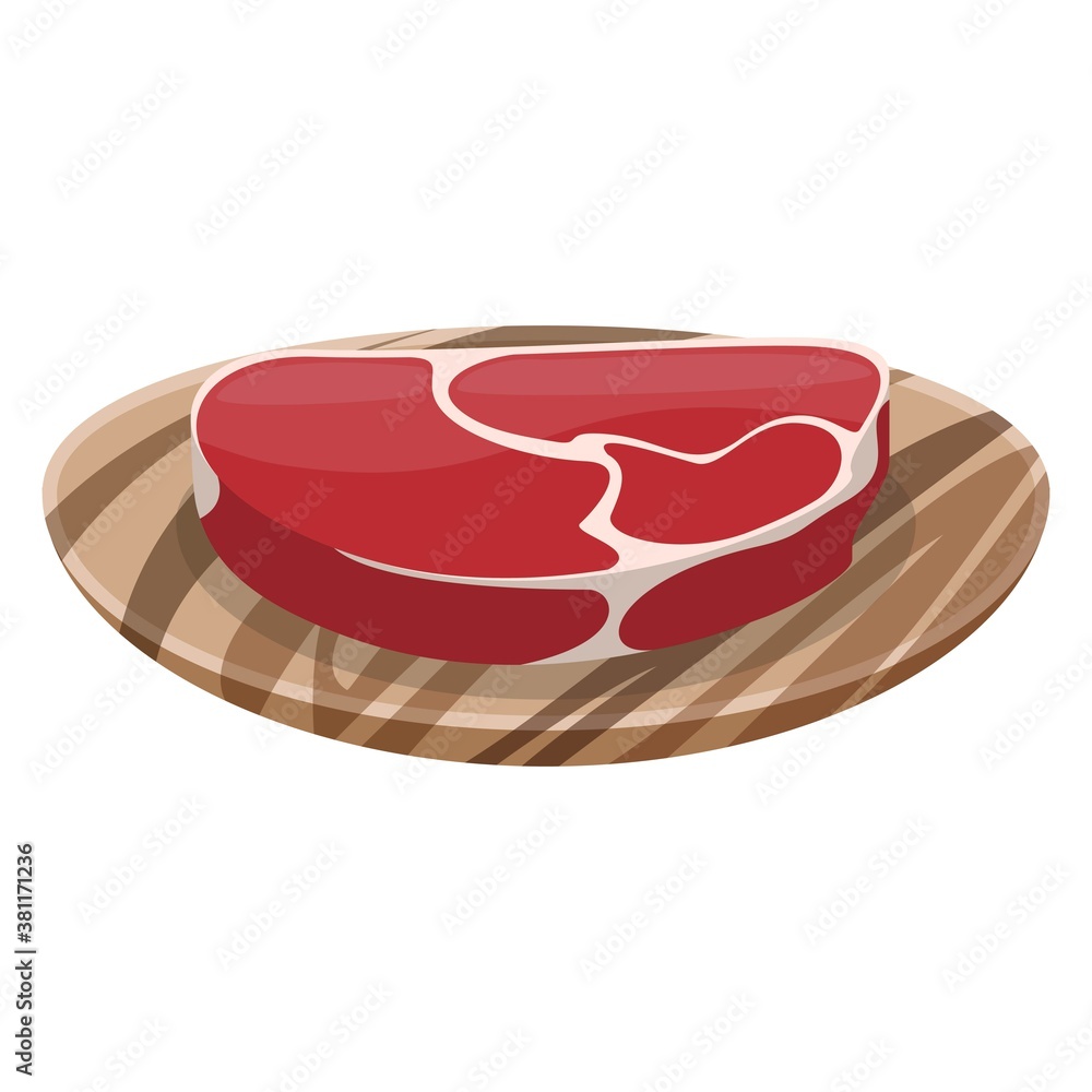 Fresh meat steak vector illustration on white background Fresh meat steak vector illustration on white background