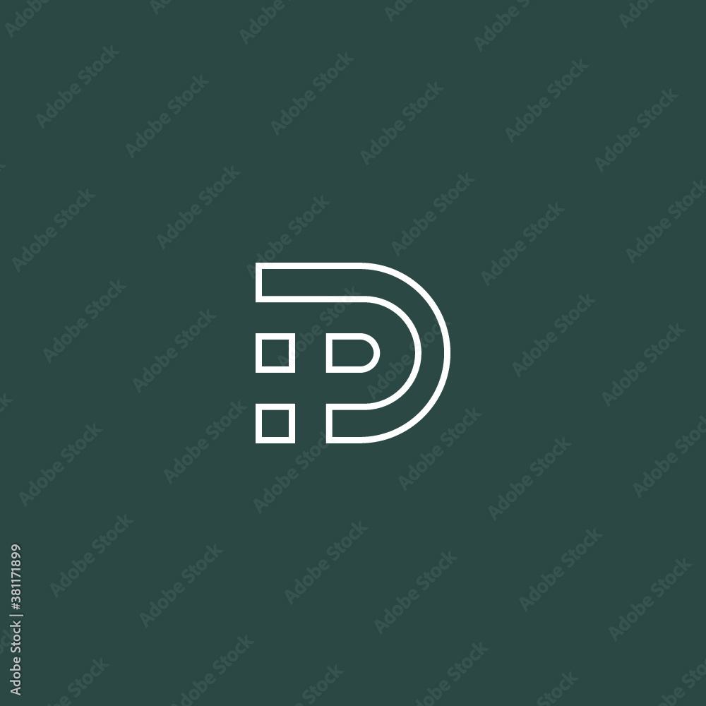 PD alphabet logo lineart P technologies vector icon illustrations PD alphabet logo lineart P technologies vector icon illustrations