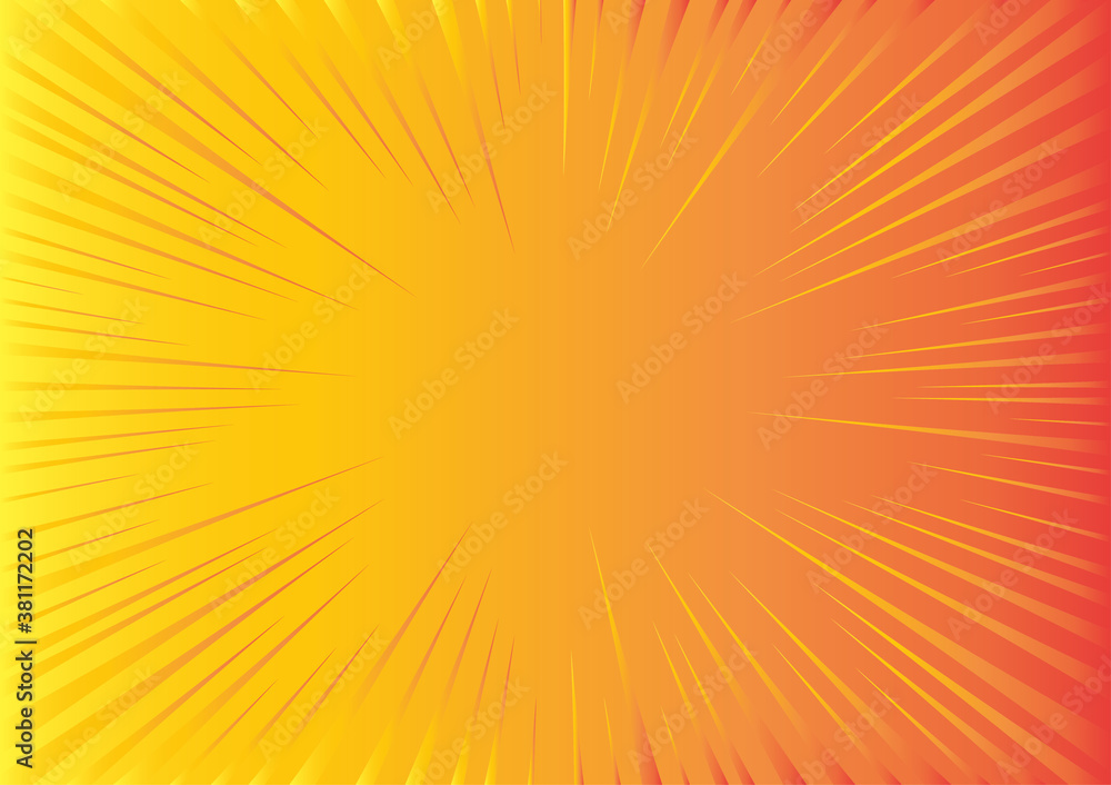 yellow gradient comic radial speed lines yellow gradient comic radial speed lines