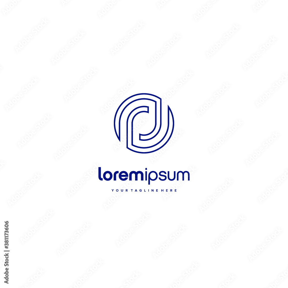 PD alphabet initial DP logo lineart circle vector technologies icon illustrations PD alphabet initial DP logo lineart circle vector technologies icon illustrations