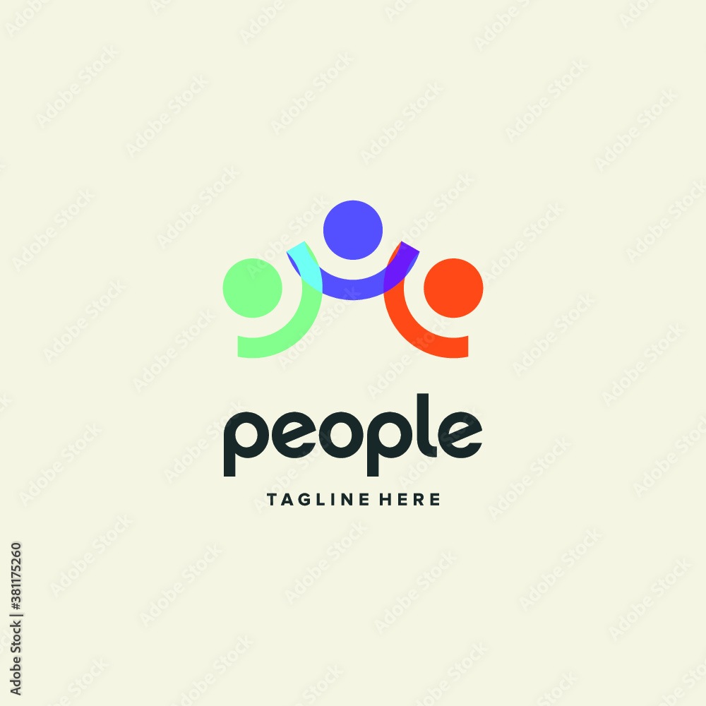 vector logo peole icon illustrations vector logo peole icon illustrations