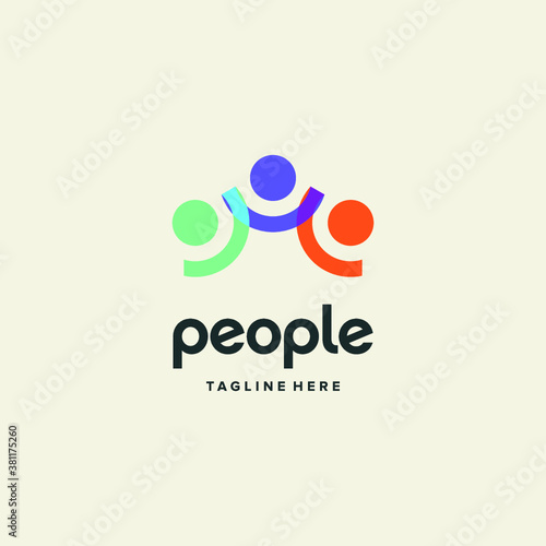 vector logo peole icon  illustrations