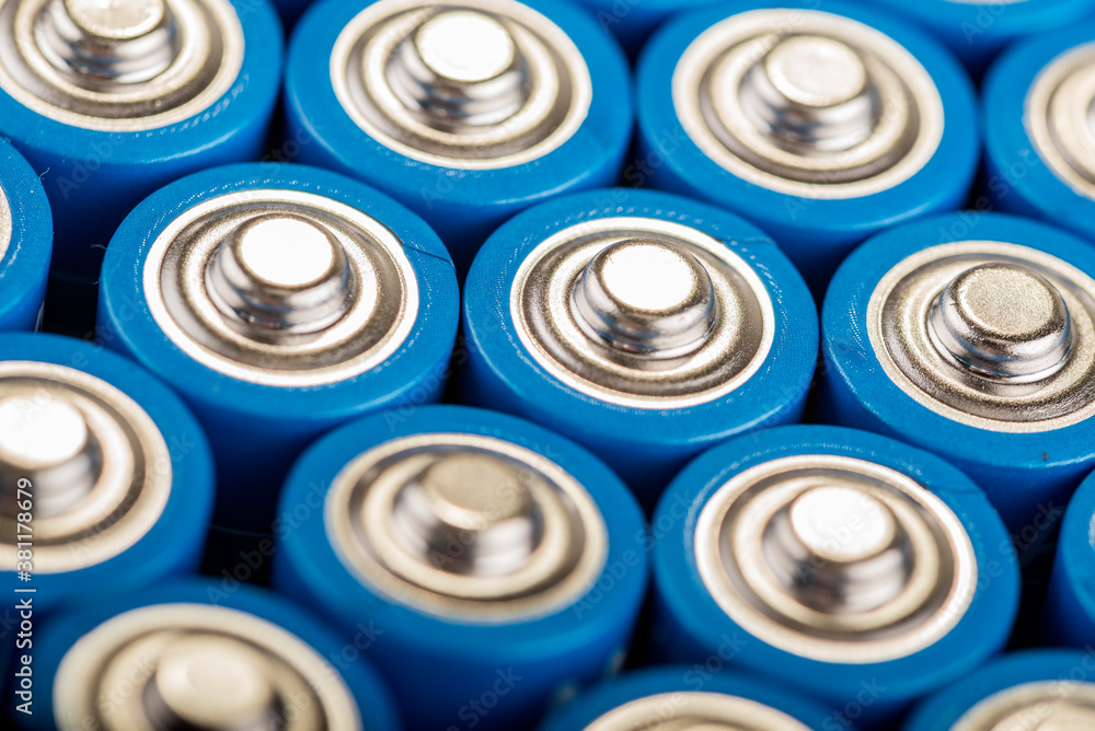 Batterien in Nahaufnahme