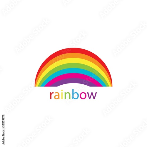 Rainbow logo vector