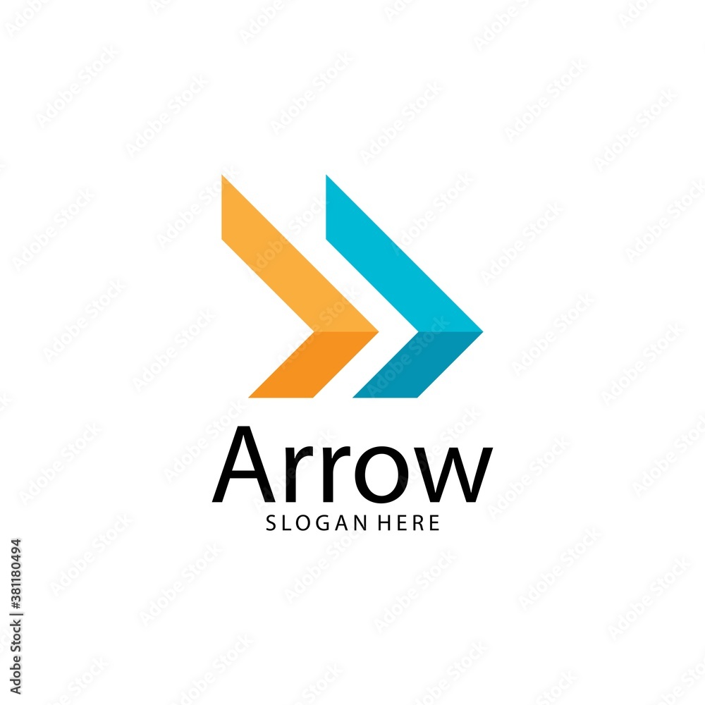 Arrow illustration logo Arrow illustration logo