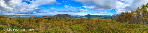 Panorama landscape in the mountains,Northern Norway