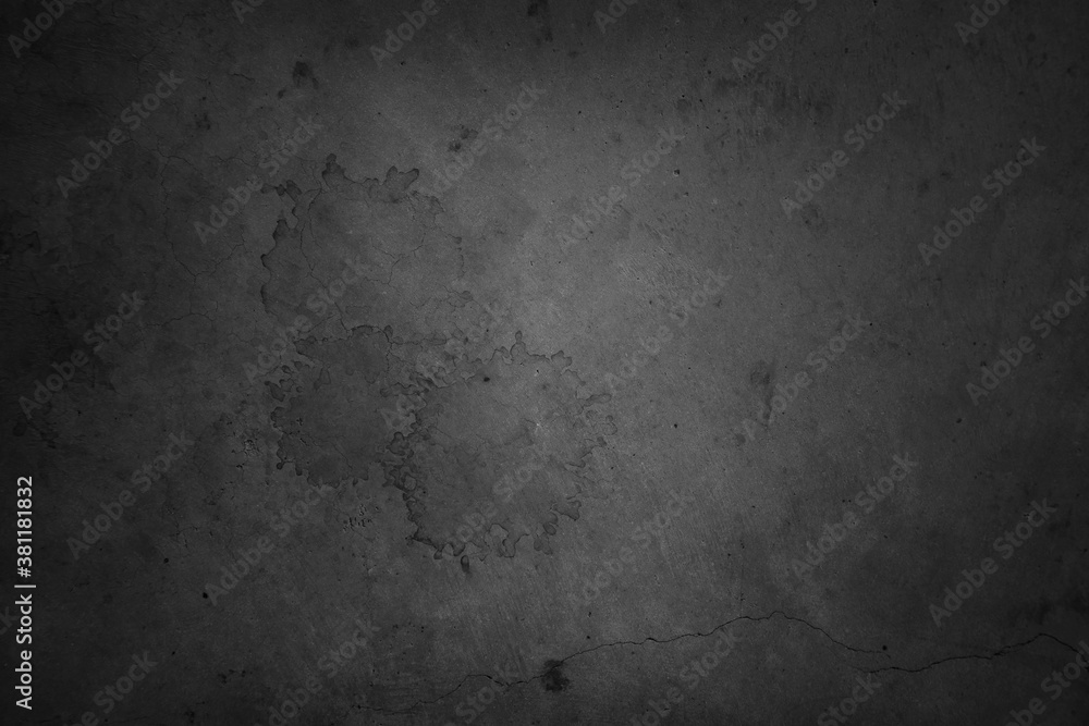 Grey cracked stained concrete floor texture background
