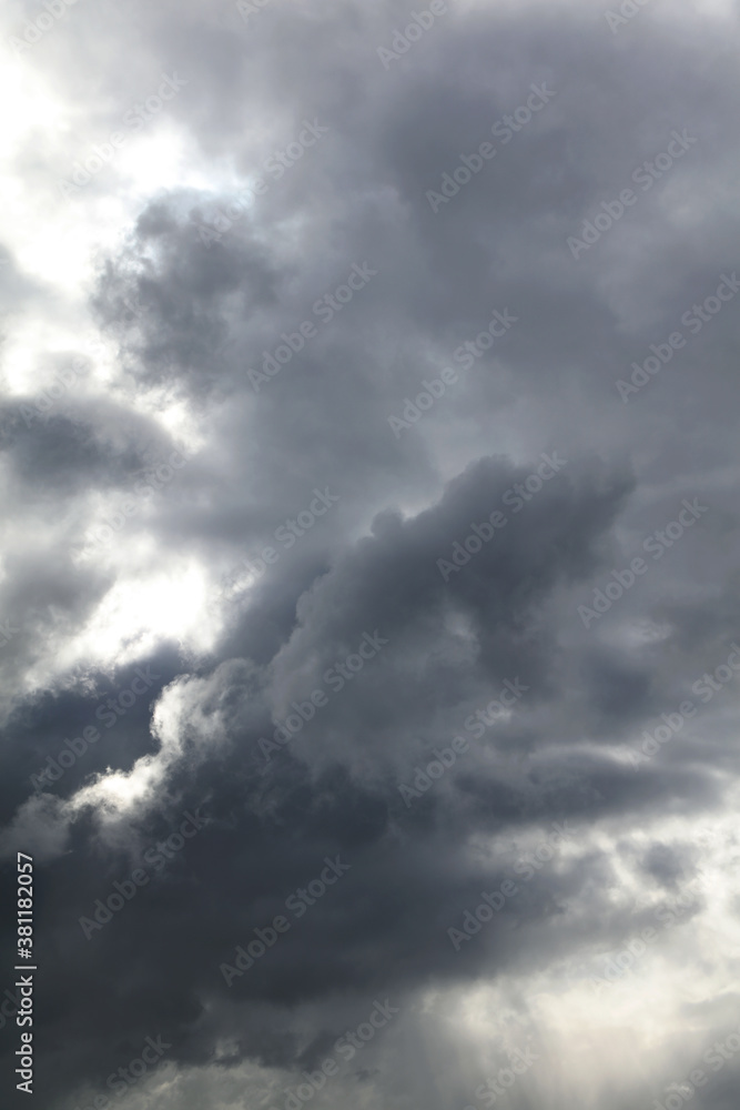 Fototapeta premium Grey storm clouds