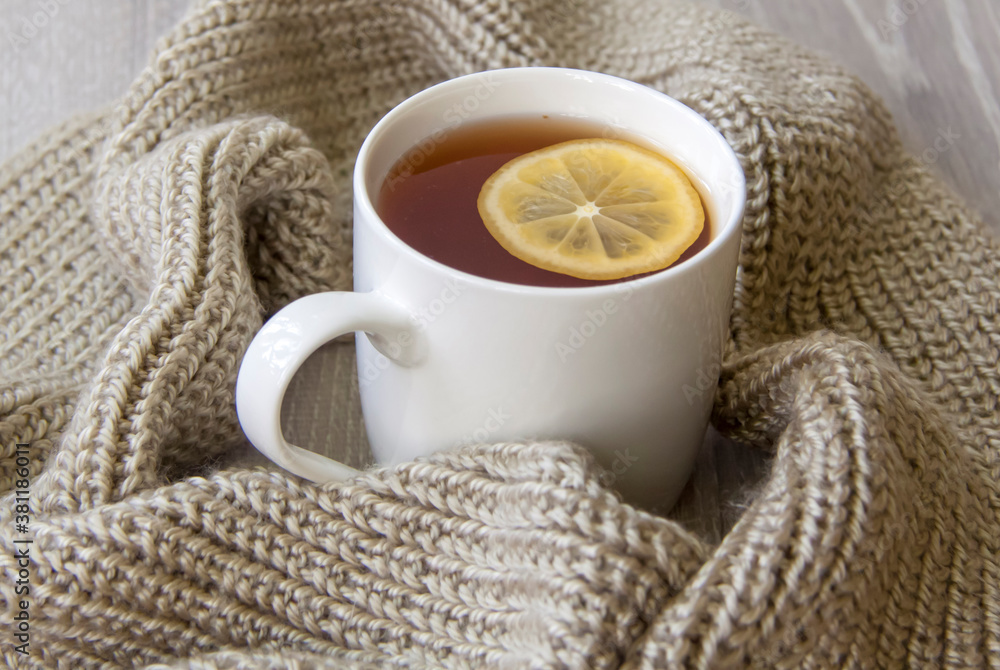 Ginger tea with lemon. Season of colds and infections. Strengthening of immunity. Ginger tea with lemon. Season of colds and infections. Strengthening of immunity.