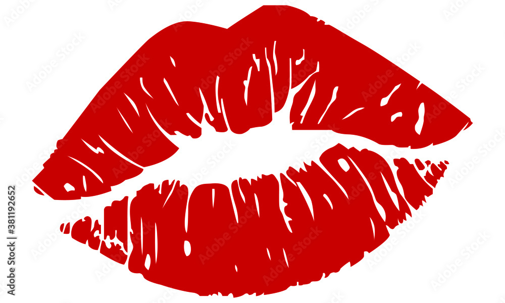 red lips print red lips print