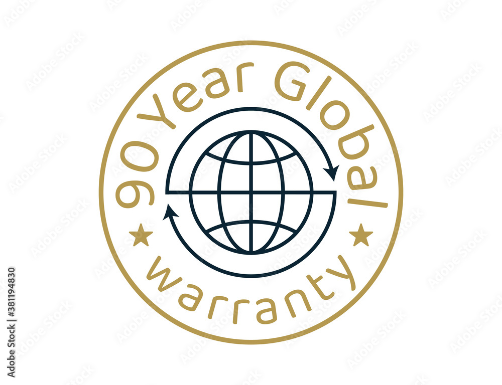 90 year global warranty images, 90 years worldwide warranty logos