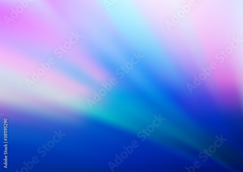 Light Pink, Blue vector bokeh template. Colorful abstract illustration with gradient. A new texture for your design.