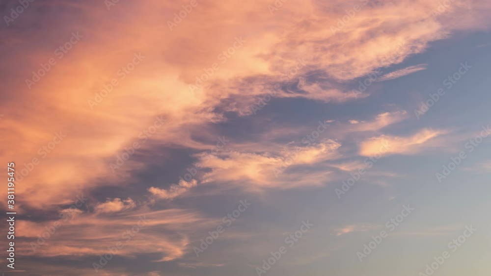 Clouds at sunset, dramatic sky, time lapse Clouds at sunset, dramatic sky, time lapse