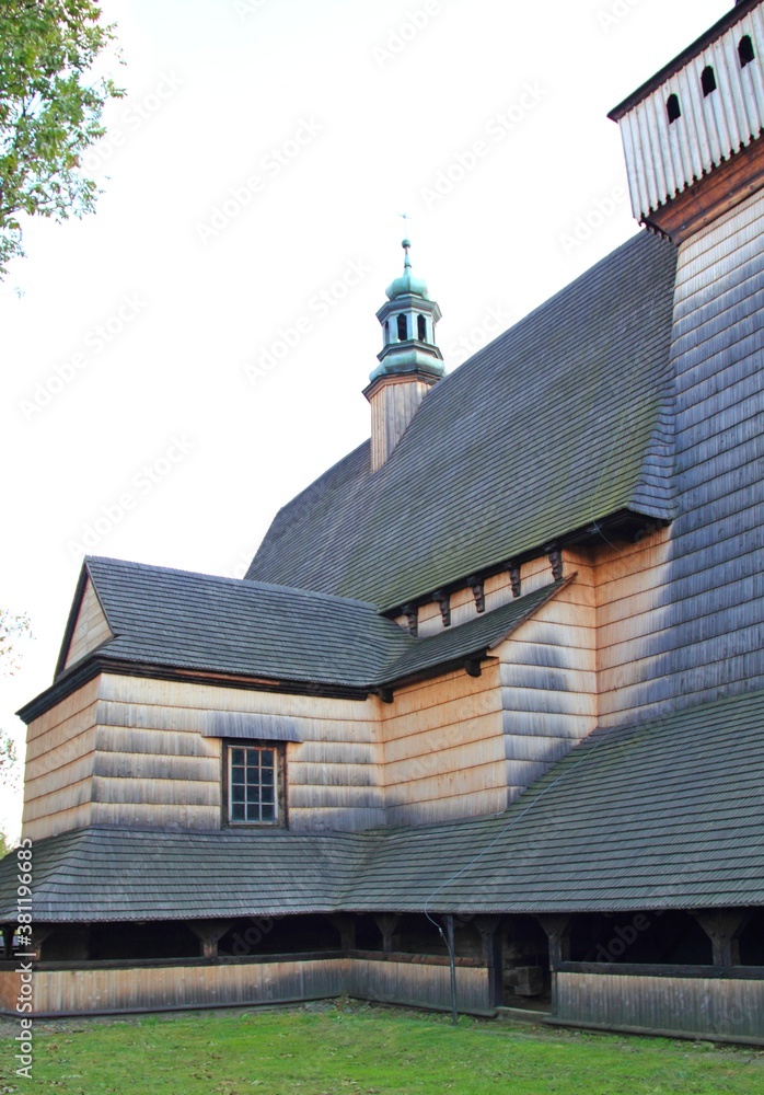 Haczów Architektura Drewniana Kościół Zabytkowy Haczów Architektura Drewniana Kościół Zabytkowy