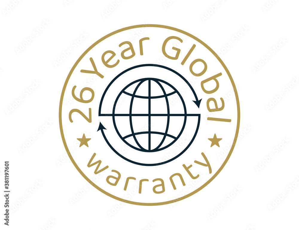 26 year global warranty images, 26 years worldwide warranty logos 26 year global warranty images, 26 years worldwide warranty logos
