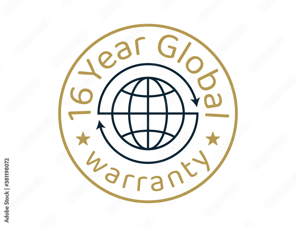16 year global warranty images,16 years worldwide warranty logos 16 year global warranty images,16 years worldwide warranty logos