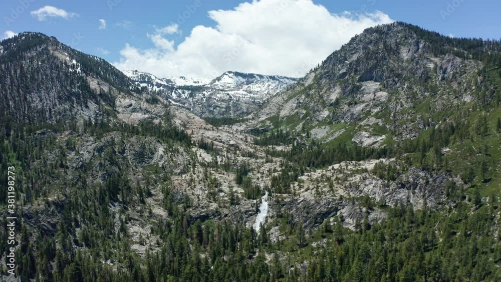 Waterfall In The Mountains Waterfall In The Mountains