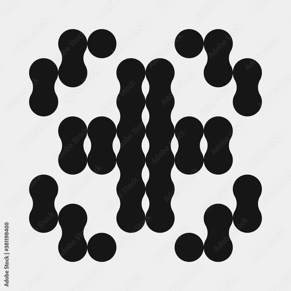 Abstract Cross Pattern Dots Logo generative computational art illustration Abstract Cross Pattern Dots Logo generative computational art illustration