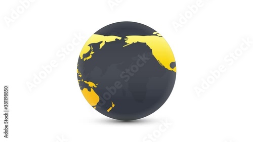 World Globe Rotating - Stock Video
