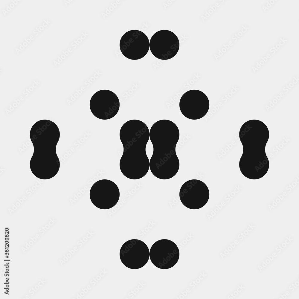 Abstract Cross Pattern Dots Logo generative computational art illustration Abstract Cross Pattern Dots Logo generative computational art illustration