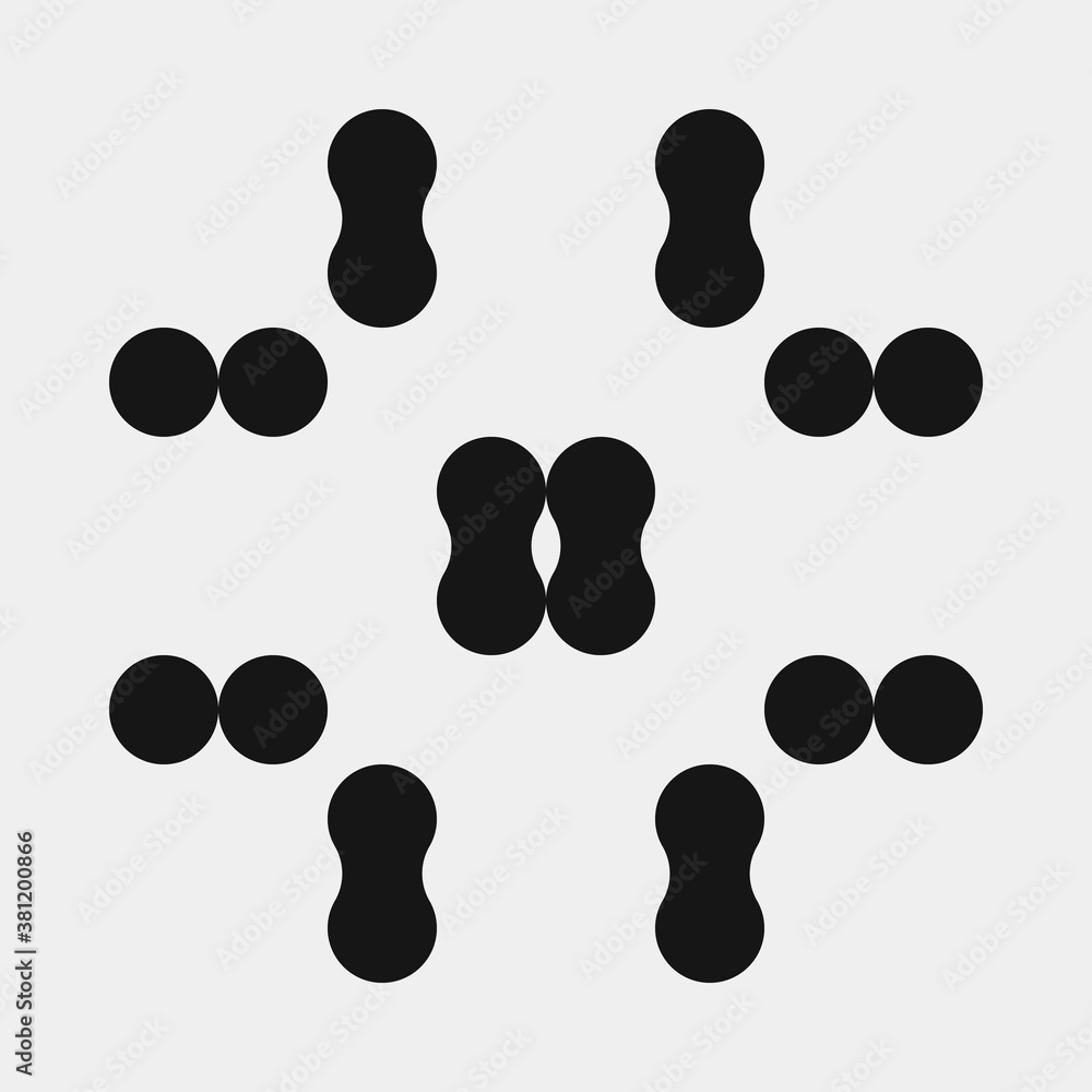 Abstract Cross Pattern Dots Logo generative computational art illustration Abstract Cross Pattern Dots Logo generative computational art illustration