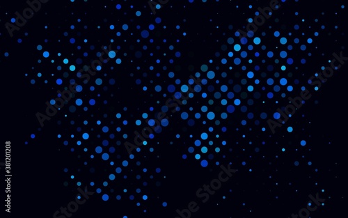 Light BLUE vector layout with circle shapes. Illustration with set of shining colorful abstract circles. Pattern for ads, leaflets.