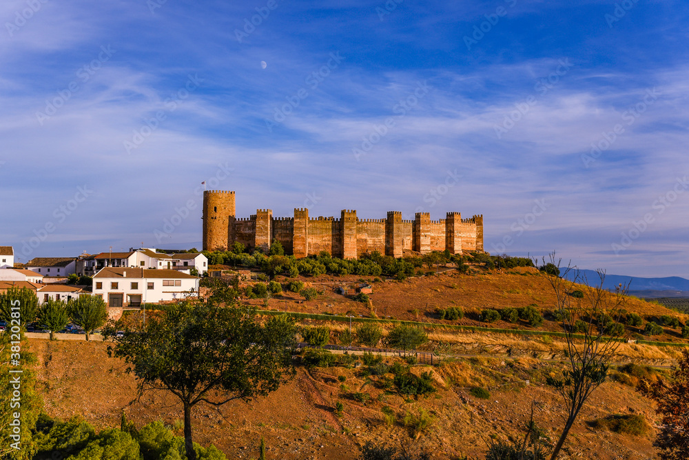 Castle of Baños de la Encina in the province of Jaen, Andalusia, Spain