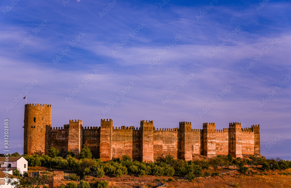 Castle of Baños de la Encina in the province of Jaen, Andalusia, Spain