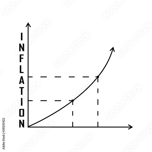 Inflation Icon - Stock Vector Illustration