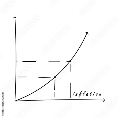 Inflation Icon - Stock Vector Illustration