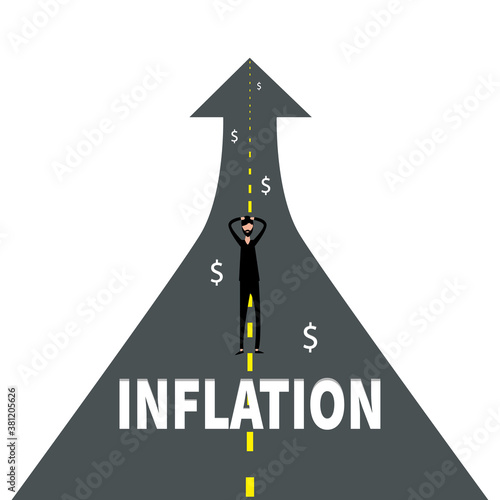 Inflation Icon - Stock Vector Illustration