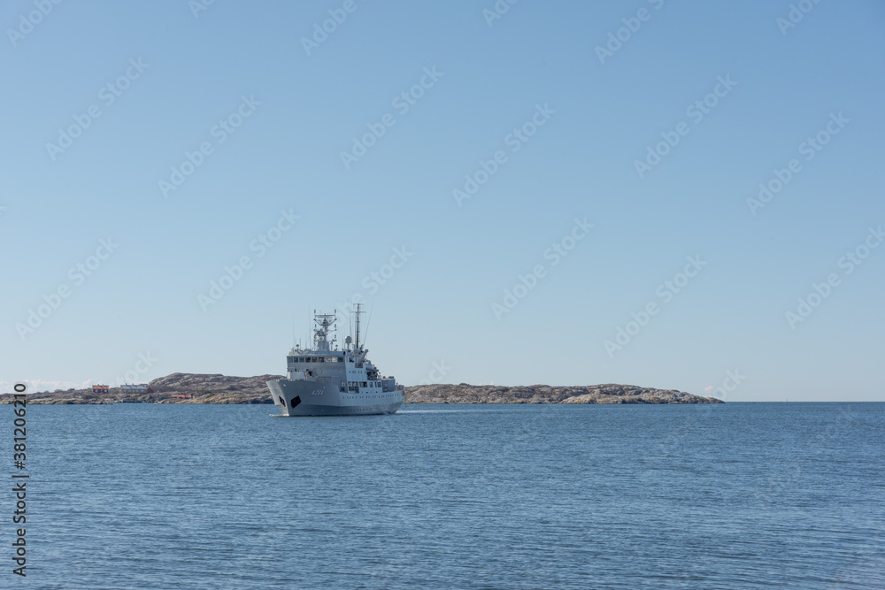  Big ship in the sea nearby the island Marstrand