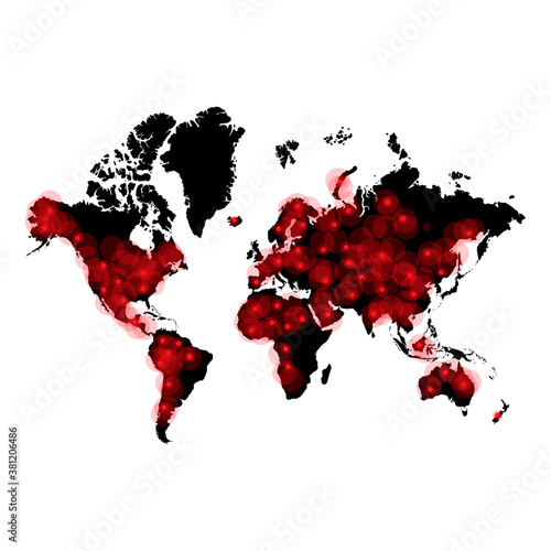 World map - Vector Stocl Illustration photo