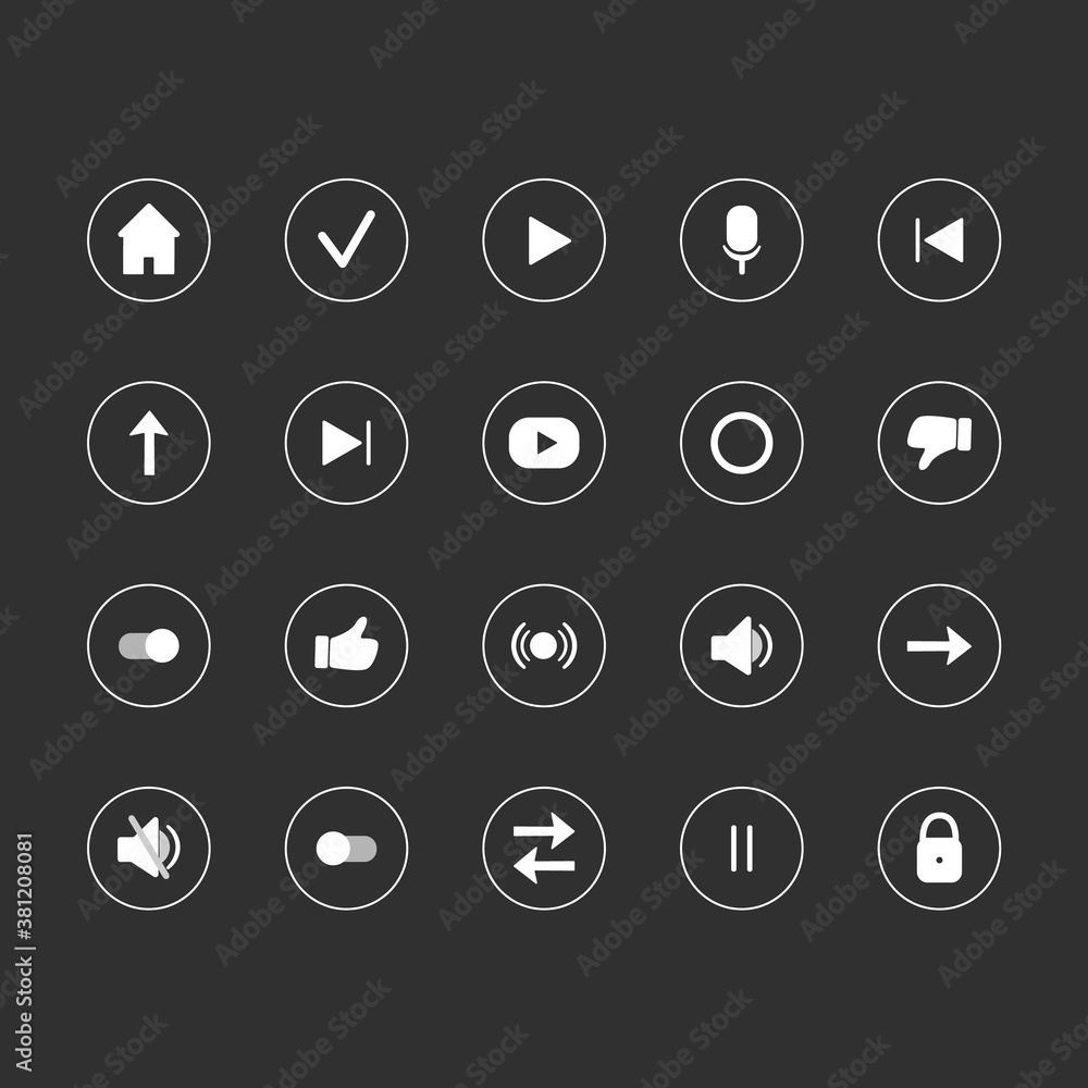 Icon Set - Stock Vector Illustration Icon Set - Stock Vector Illustration