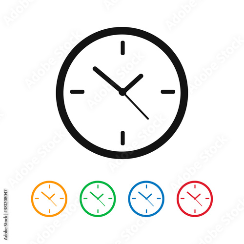 Clock Icon 24 - Stock Vector Illustration