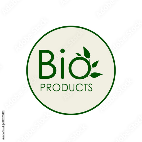 Bio icon - Vector Stock Illustration
