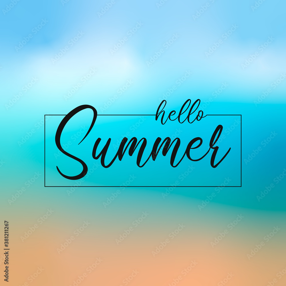 Summer Background - Stock Vector Illustration Summer Background - Stock Vector Illustration