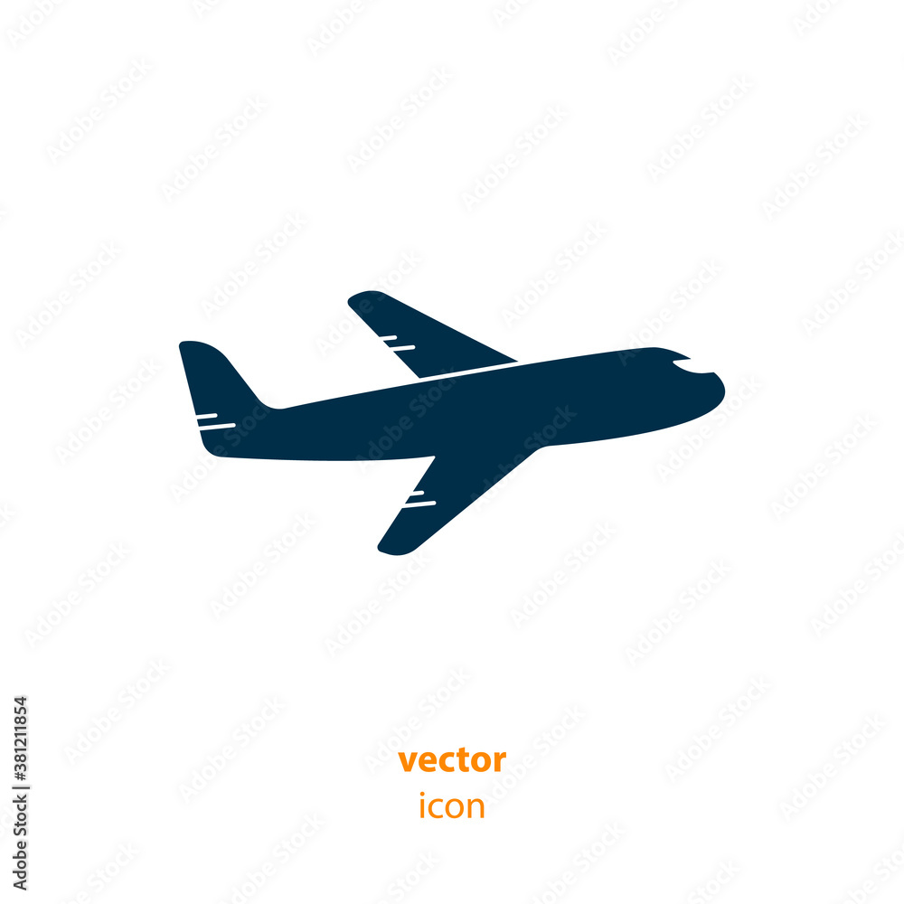 Airplane icon - Stock Vector Illustration Airplane icon - Stock Vector Illustration