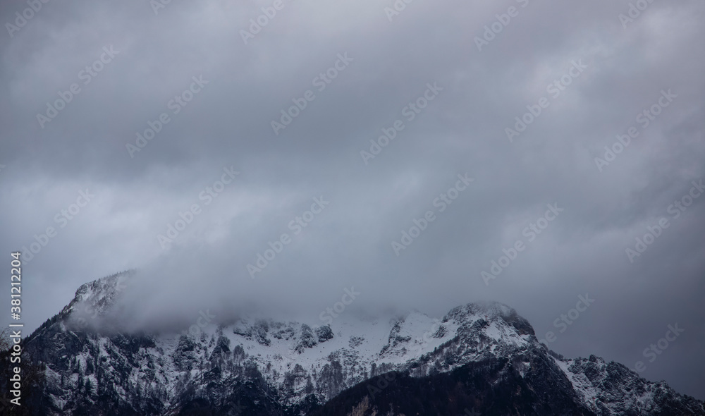 soft focus moody Alp mountains in December winter time with small snow cover nature background scenic view landscape photo soft focus moody Alp mountains in December winter time with small snow cover nature background scenic view landscape photo