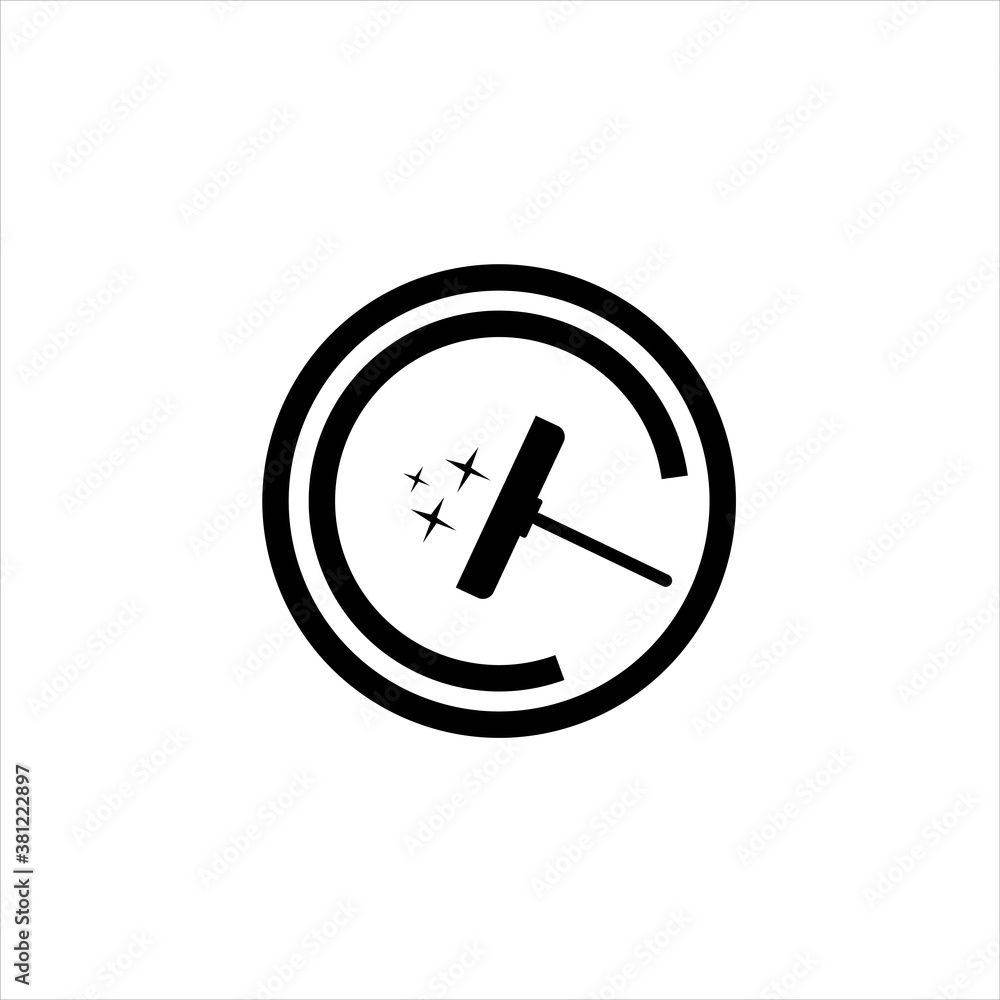 glass cleaning company logo template. logo shaped glass that is being wiped glass cleaning company logo template. logo shaped glass that is being wiped