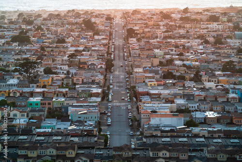 Aerial View of San Francisco Sunset District