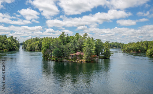 фотографія Aerial panoramic view of Thousand Islands National Park, Ontario, Canada