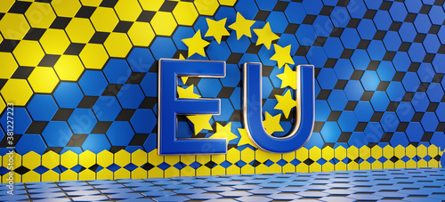 EU concept of Europe hexago...